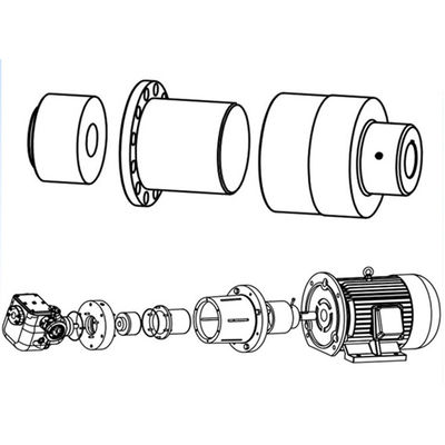 Customised Strong N48M Neodymium Permanent Magnetic Coupling